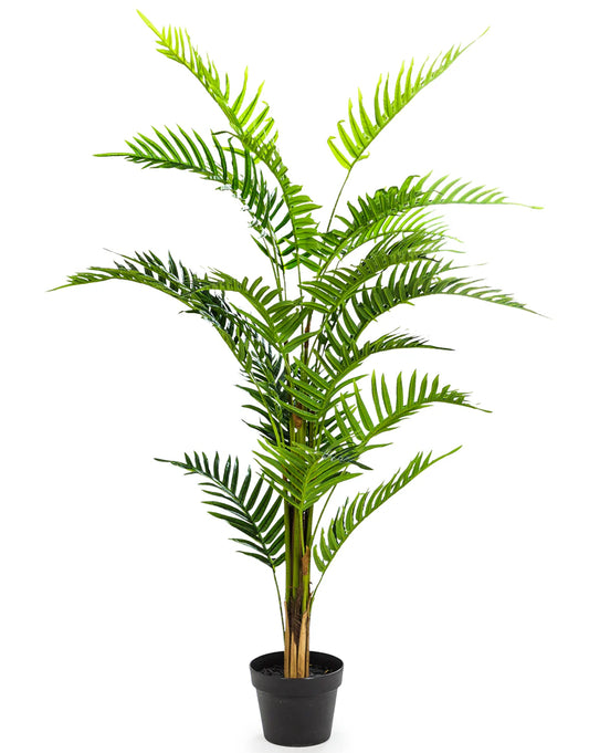 ARTIFICIAL FERN PLANT IN A BLACK POT - 130 X 55 CM