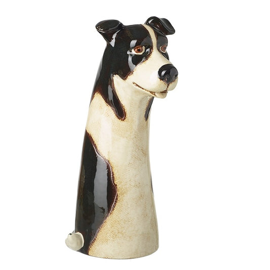 Ceramic Sheepdog Vase
