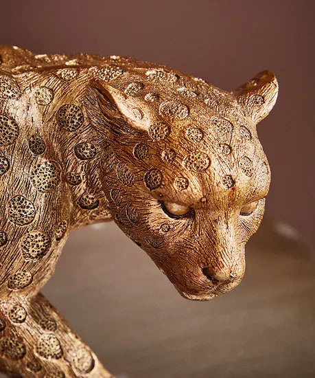 Prowling Leopard Candle Holder