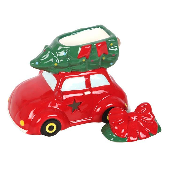 Classic Car with Christmas Tree Oil Burner