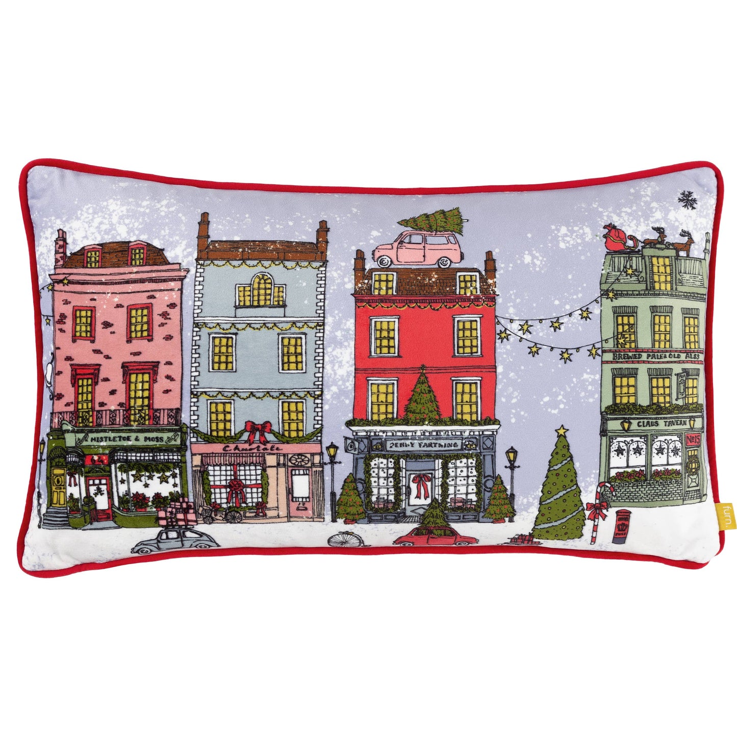Christmas Spirit Festive Cushion Lilac