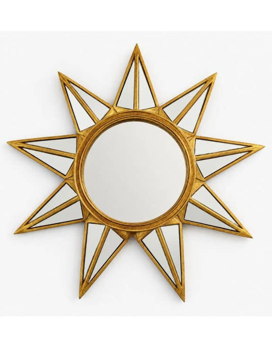 Antique Gold "Mirrored Star" Wall Mirror