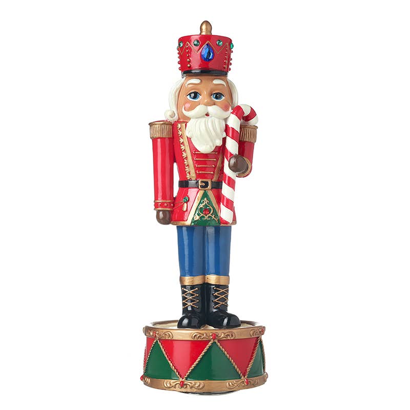 Christmas -LARGE SPINNING MUSICAL NUTCRACKER (trT)