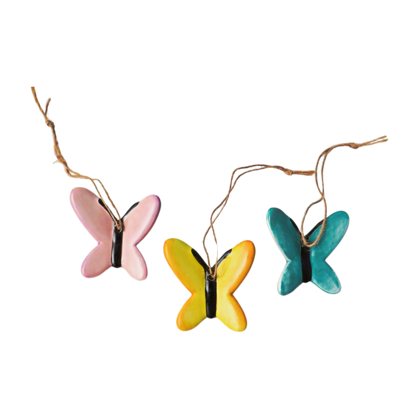Ceramic butterfly tree decoration
