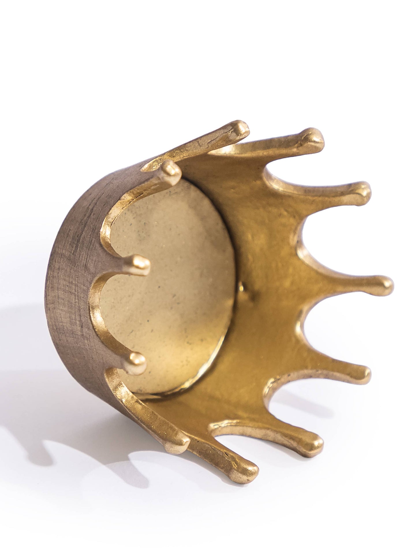 Gold Crown Candle Holder