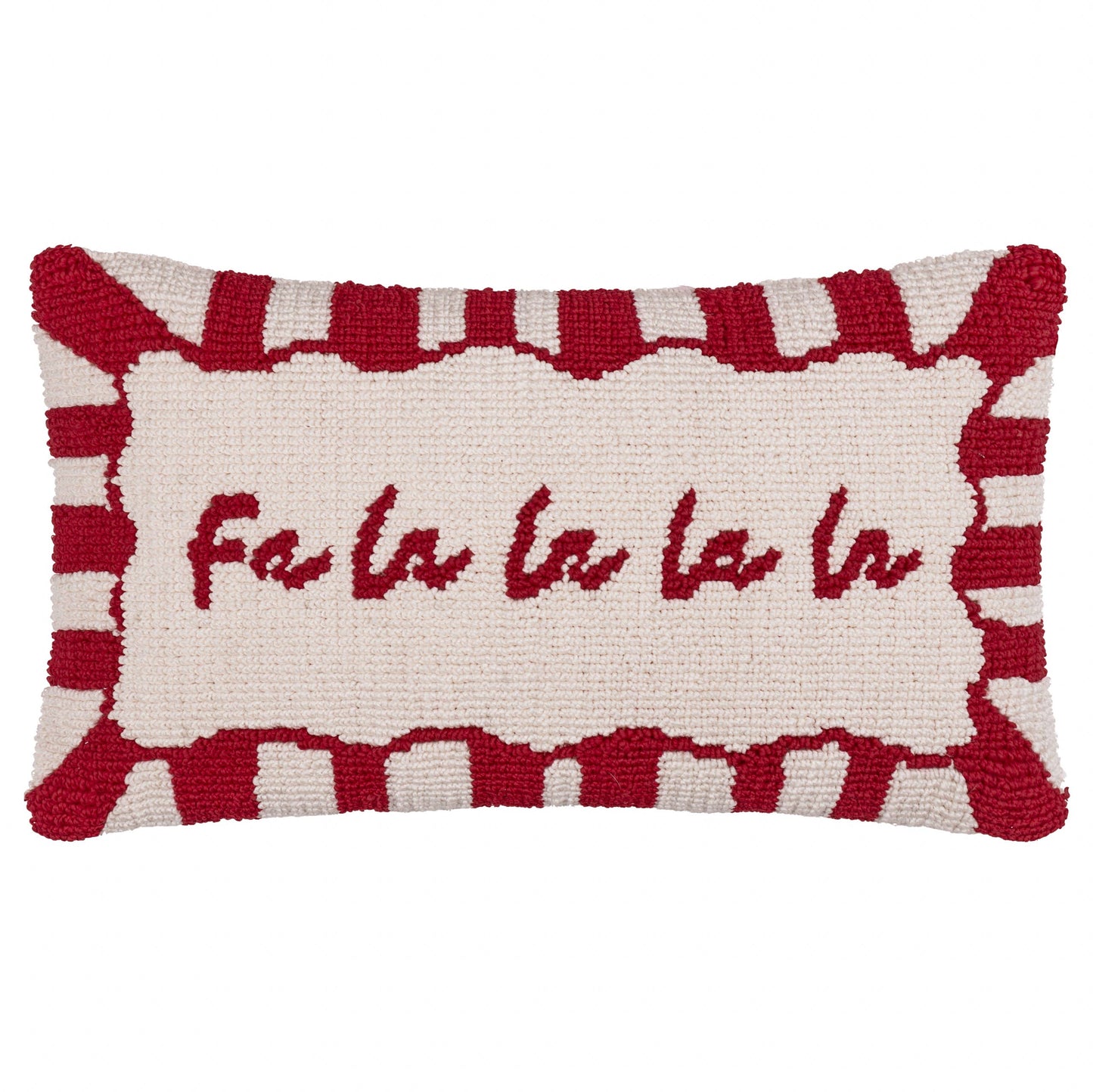 Candy Fa La La Tufted Cushion Red/White
