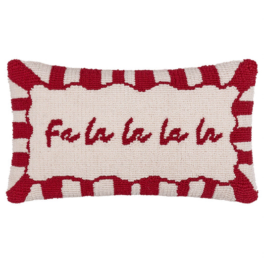 Candy Fa La La Tufted Cushion Red/White