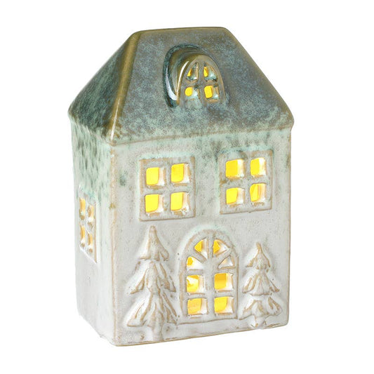 Christmas -CERAMIC HOUSE W/LED
