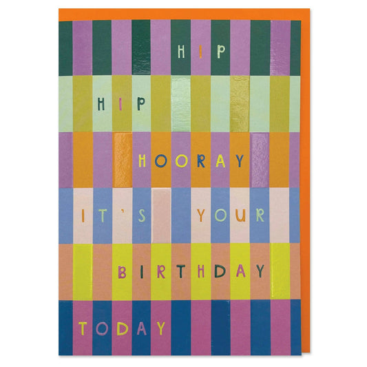 Hip Hip Hooray its your Birthday Today Rainbow