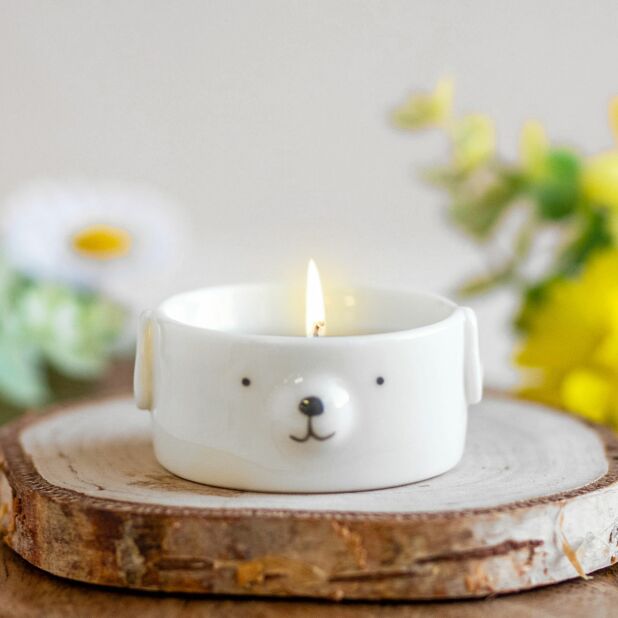 East of India Tea Light Holder - A dog makes a house into a home