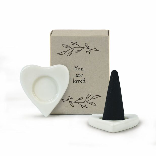 East of India Matchbox Incense Cone Set - You are Loved