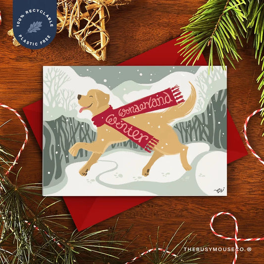 Winter Wonderland Retriever Card