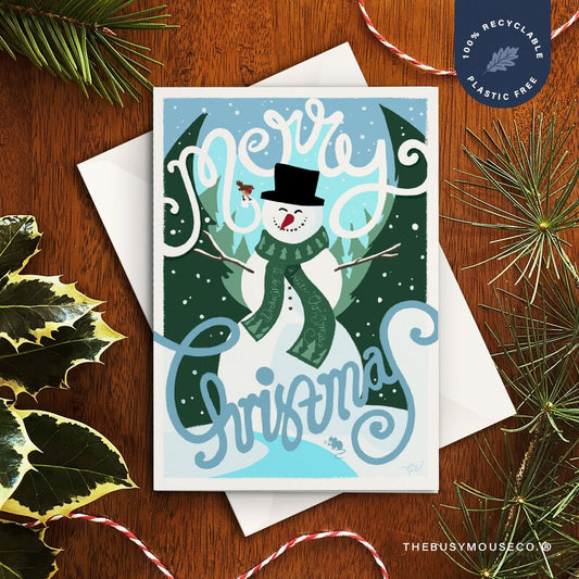 Snowman Christmas Card