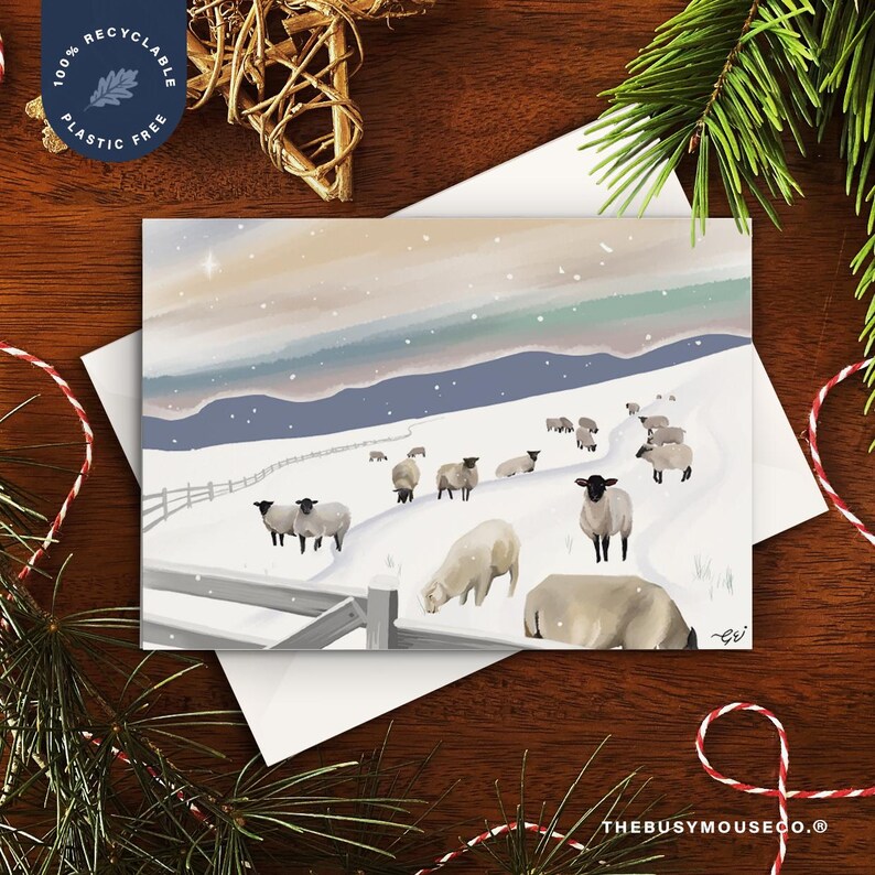 Winter Sheep Card