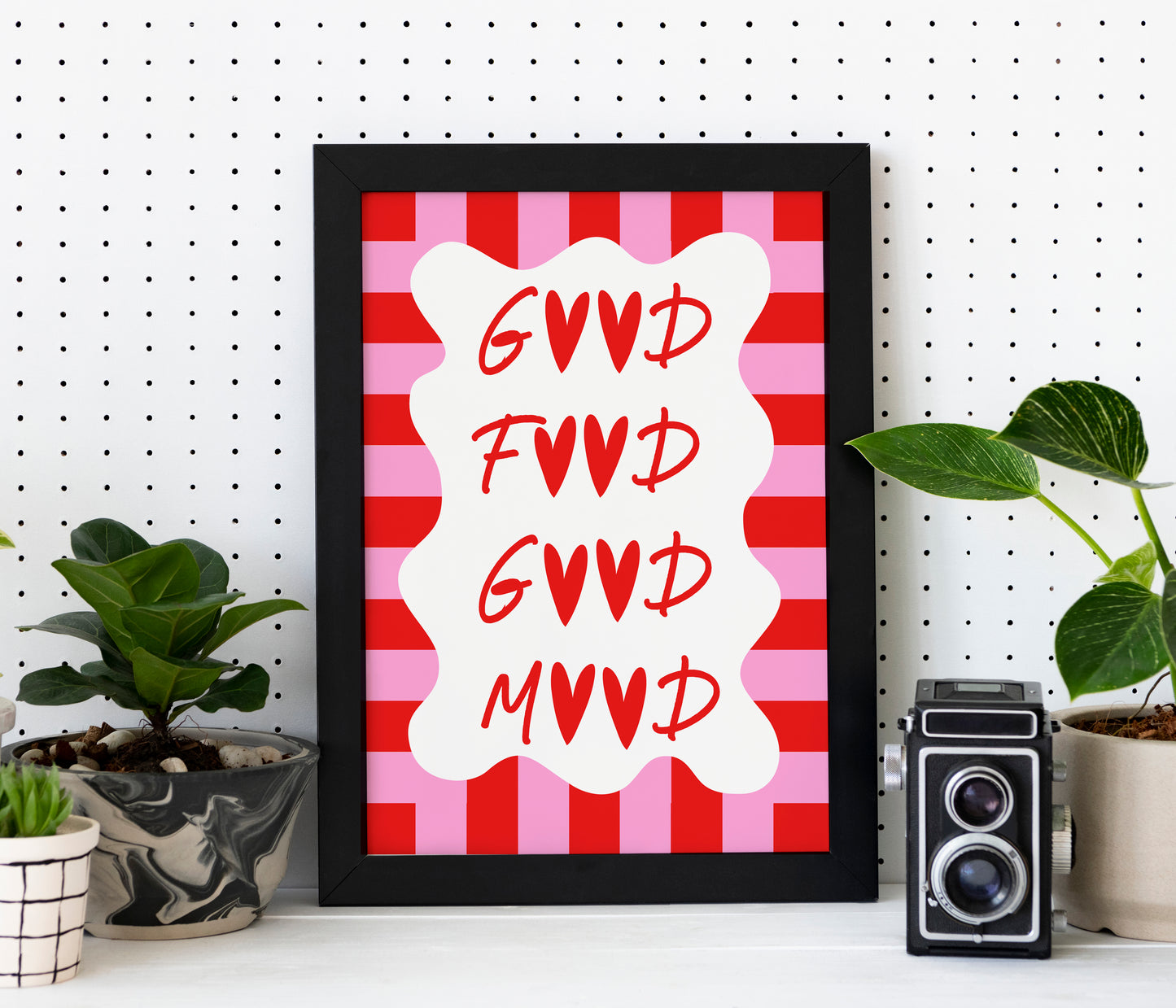 Good Food Good Mood - A4 Poster