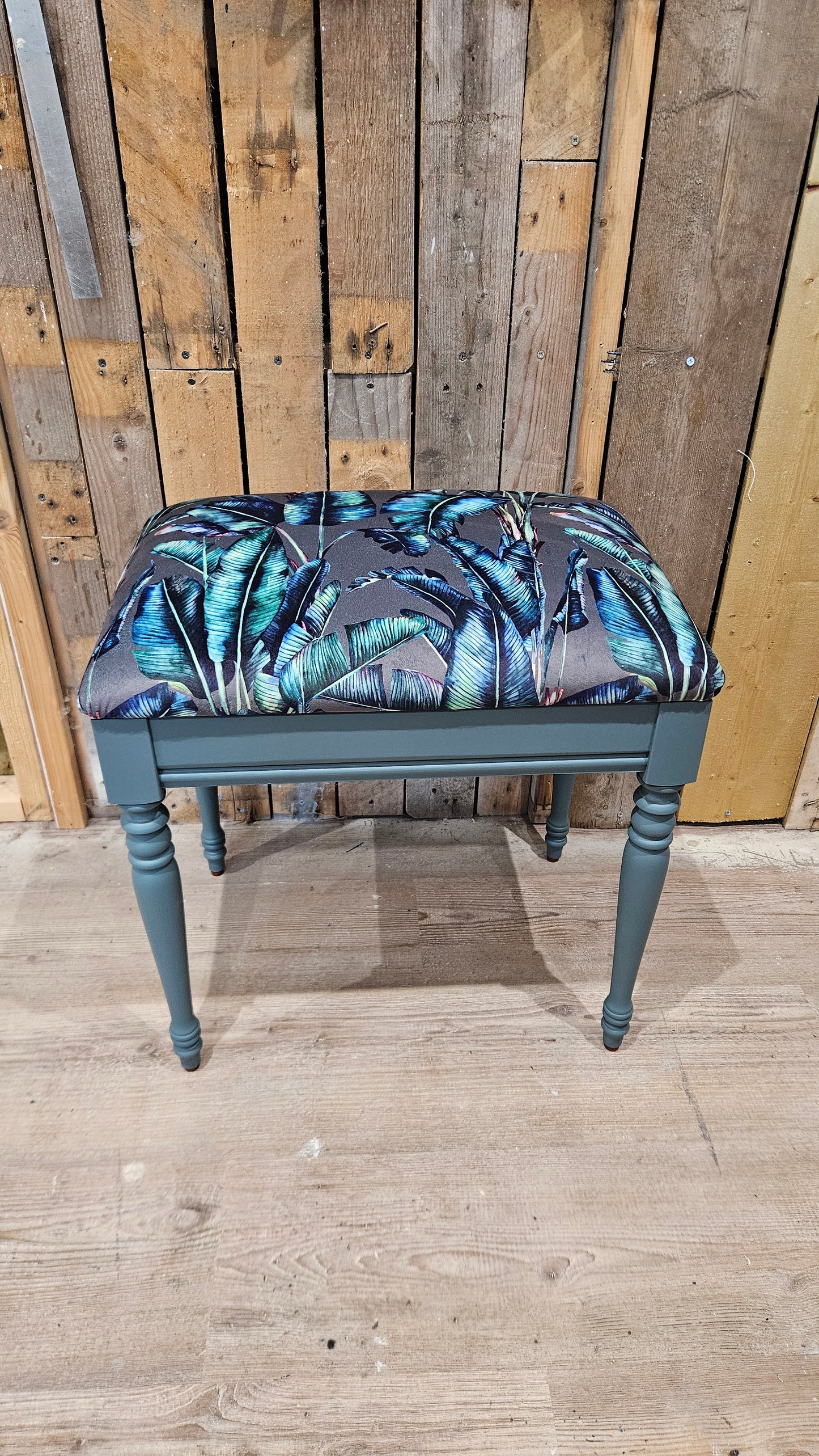 Botanical Upholstered Stool