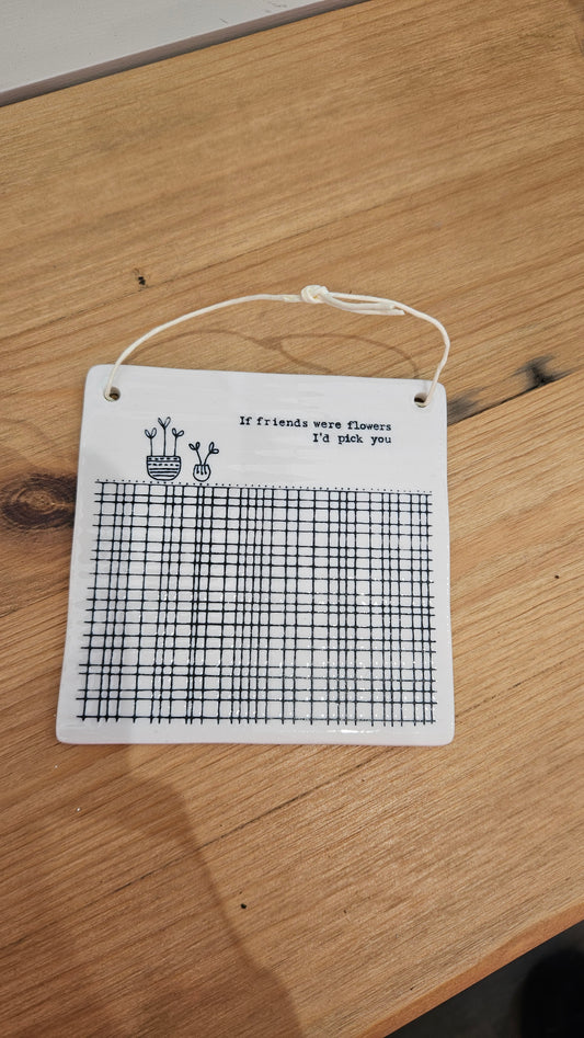 East of India Tile - If friends were flowers