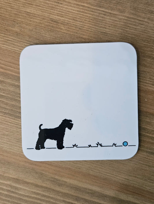 Schnauzer 'Go fetch...' Coaster