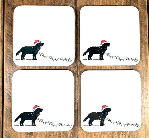 Cocker Spaniel Christmas coaster