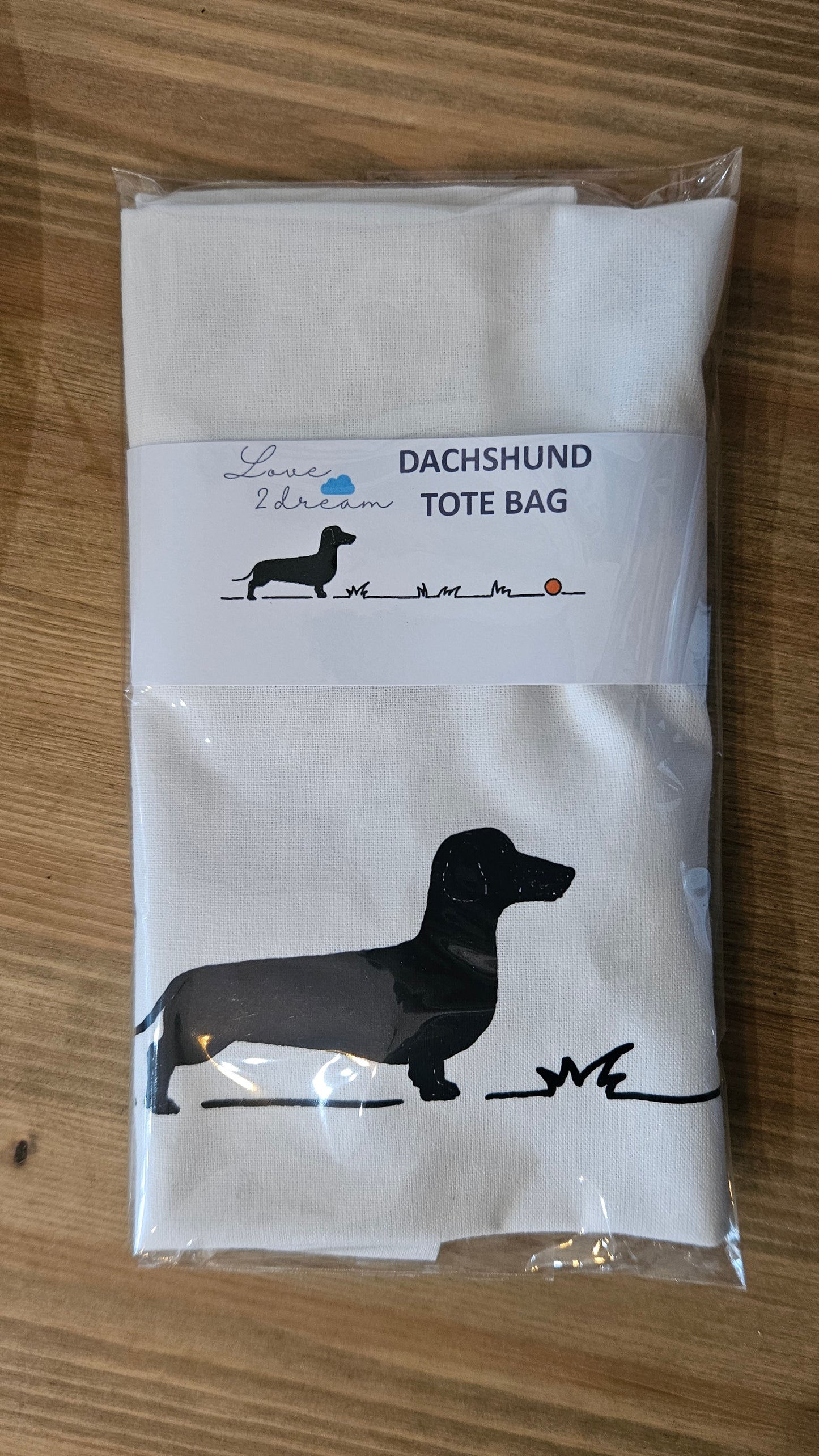 Dashshund 'go fetch' Tote bag