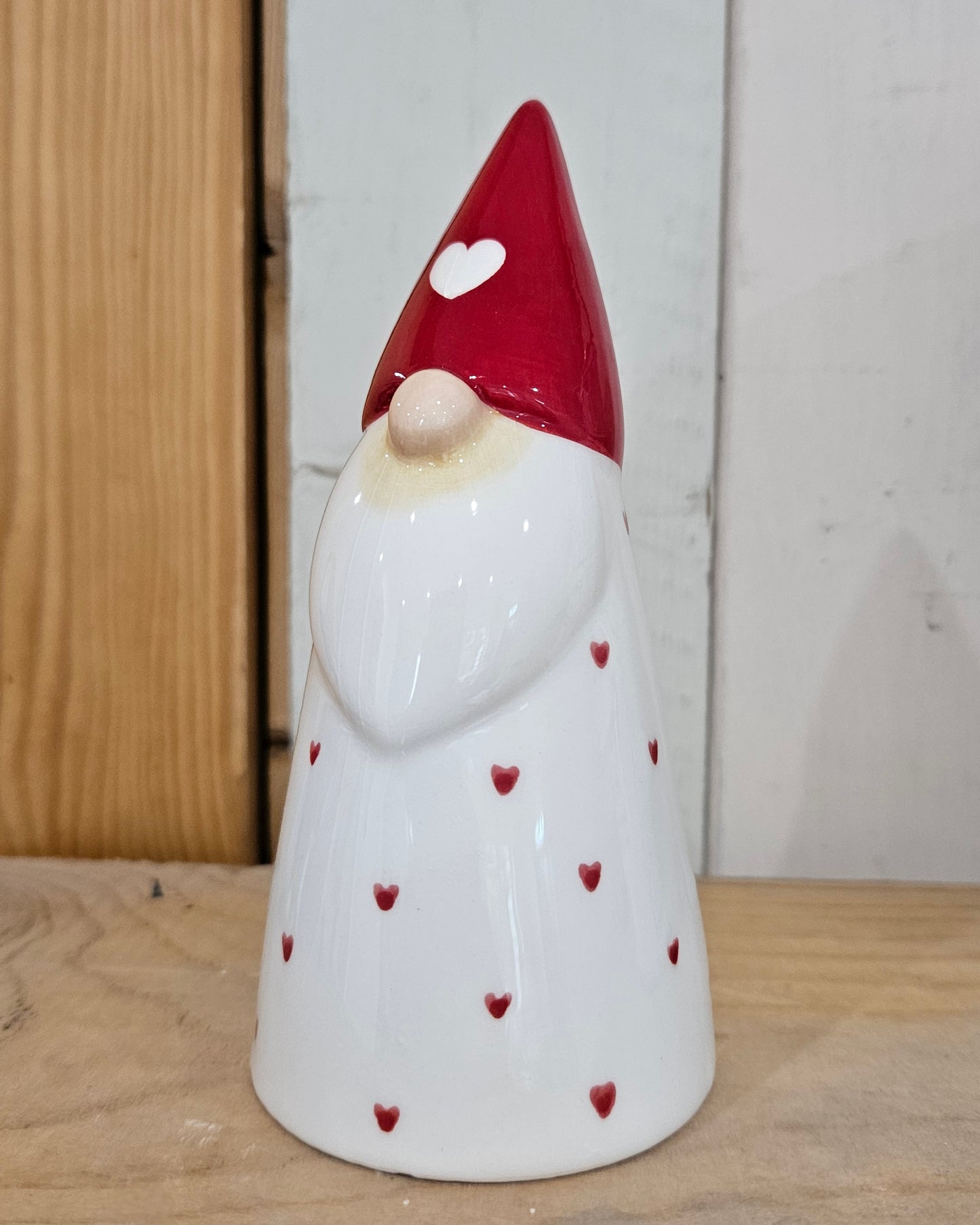 Ceramic Gonk with Heart Details