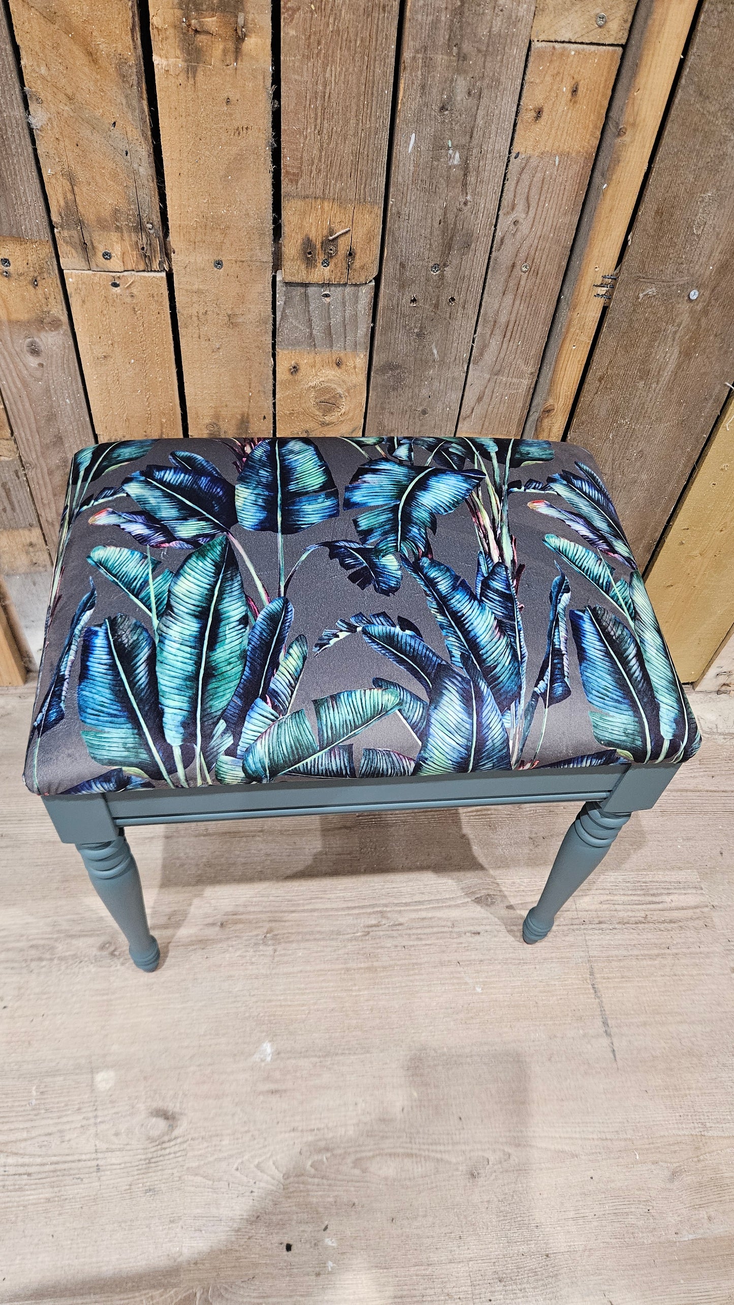 Botanical Upholstered Stool