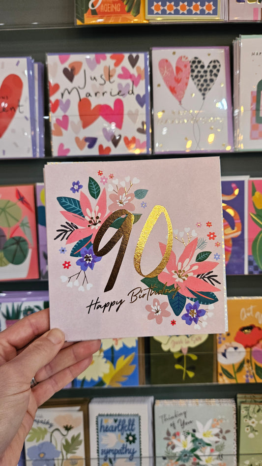 90th Birthday card