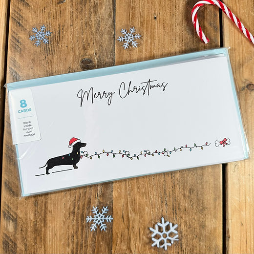 Dachshund Christmas Cards - Pack of 8