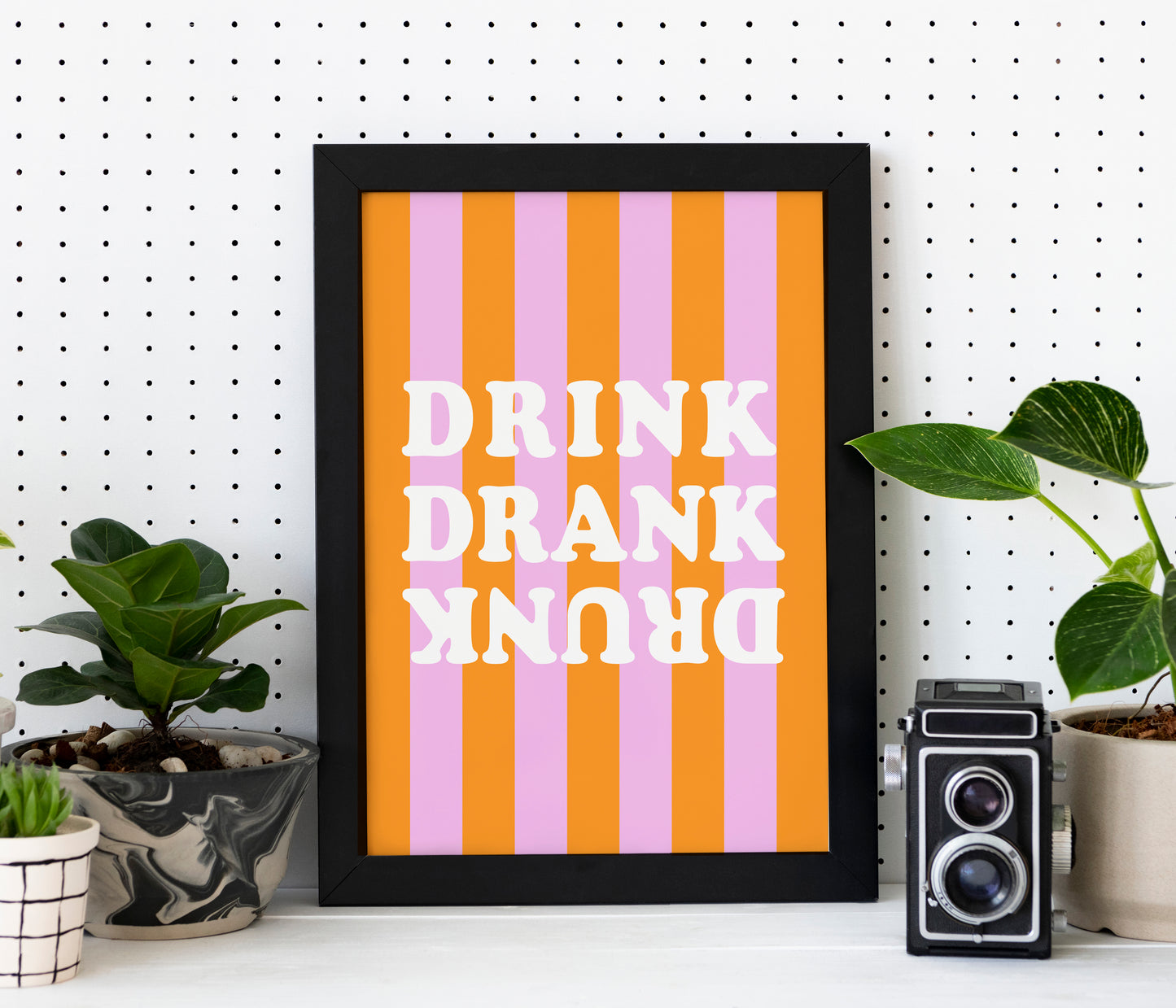 Drink Drank Drunk - A4 Poster