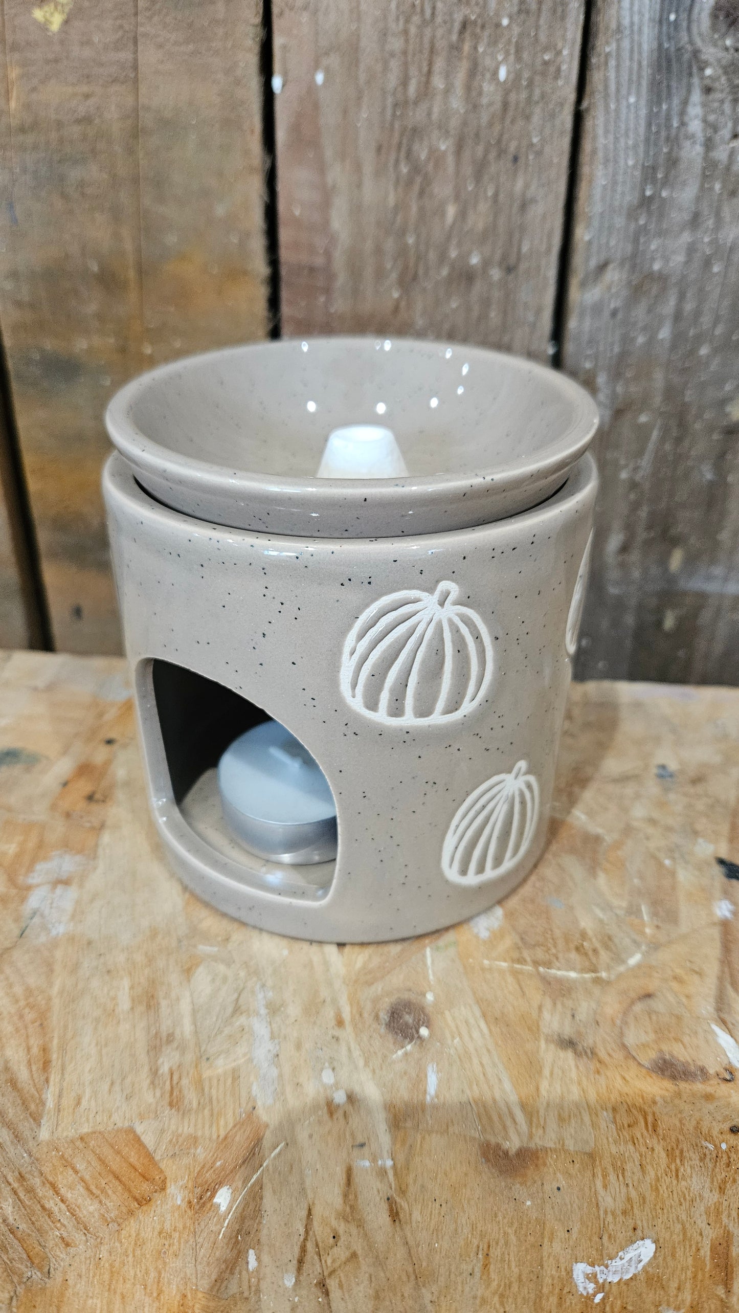 Neutral Pumpkin Ceramic Wax Melter