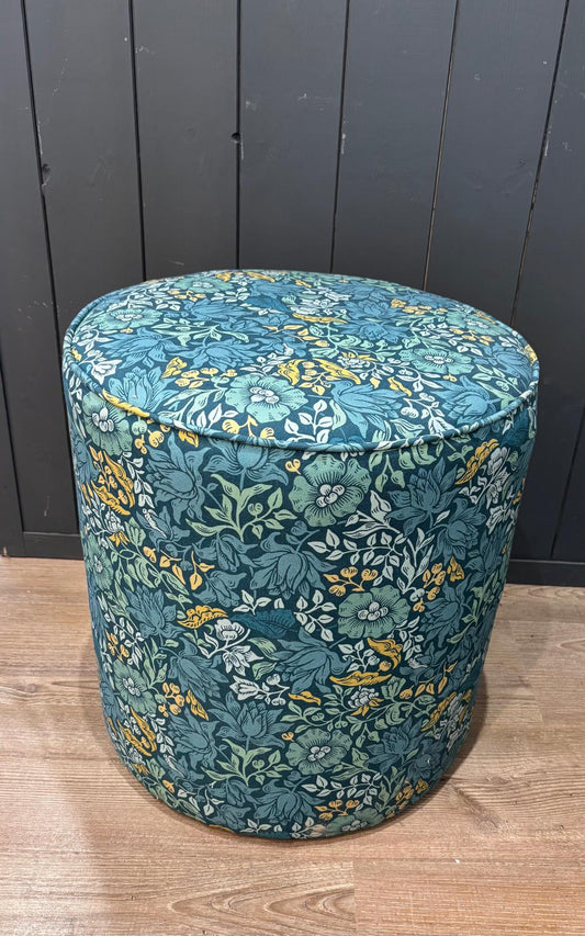 Footstool in William Morris Mallow