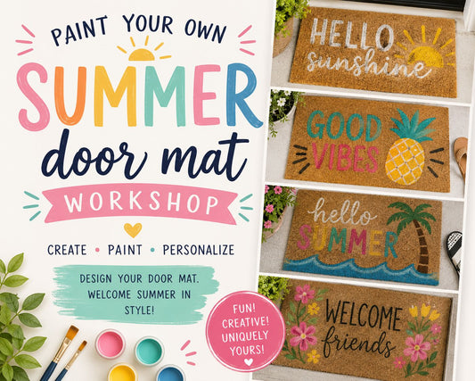 Paint your own Door Mat Workshop 25th July