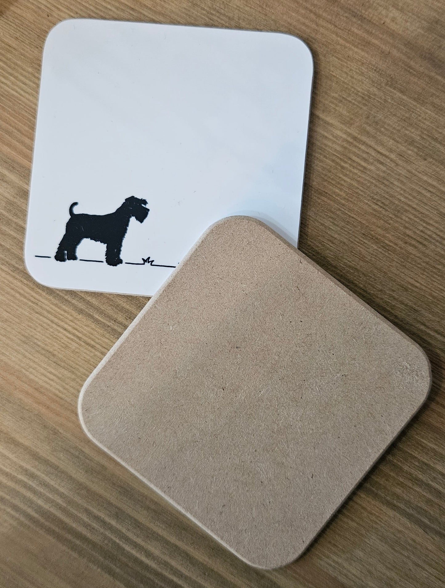 Schnauzer 'Go fetch...' Coaster