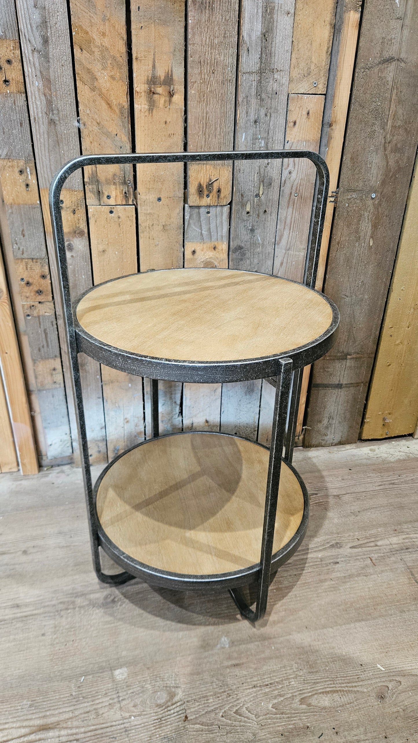 Rustic Two-Tier Drinks & Side Table