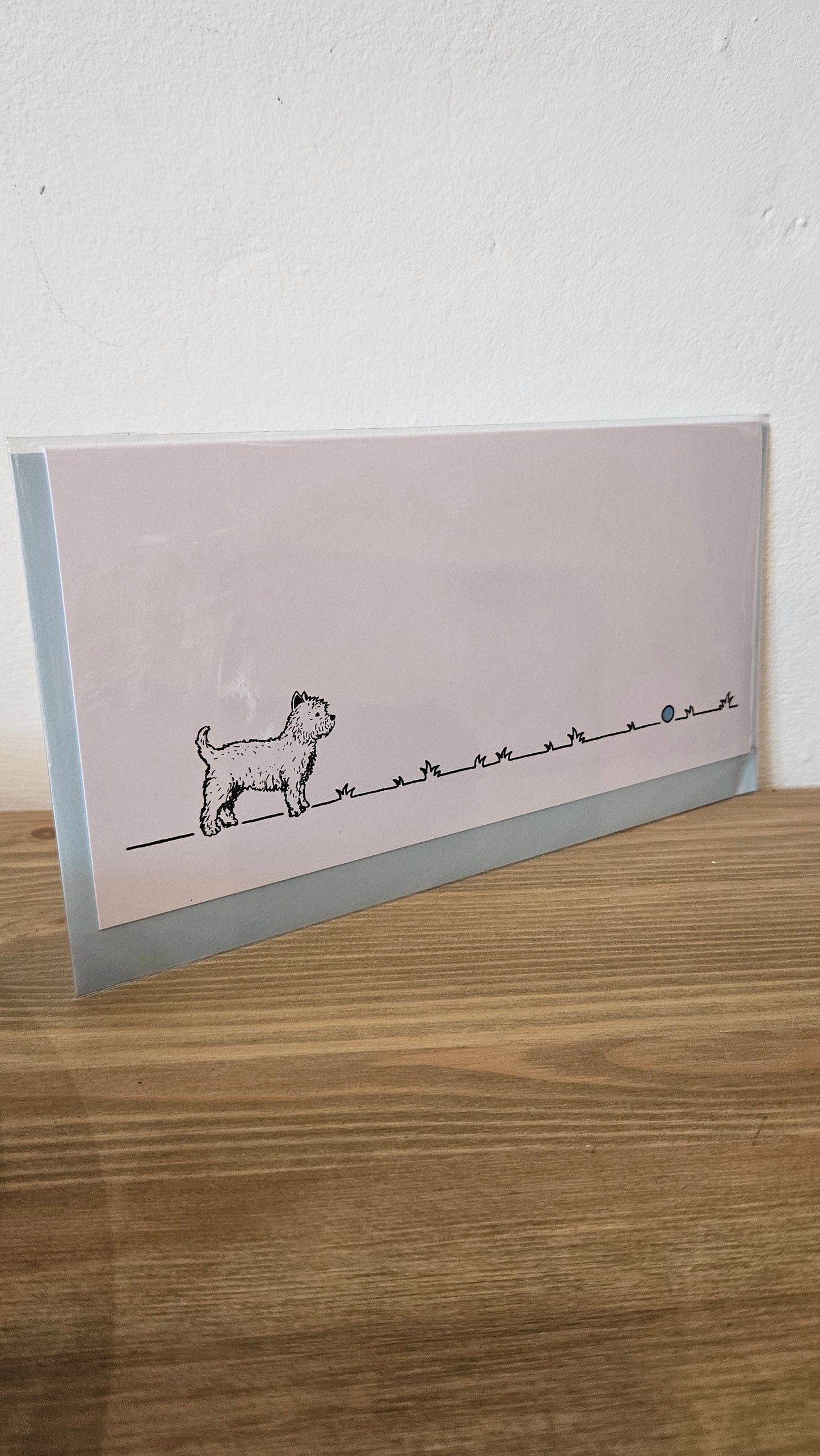 Terrier 'Go Fetch...' greeting card