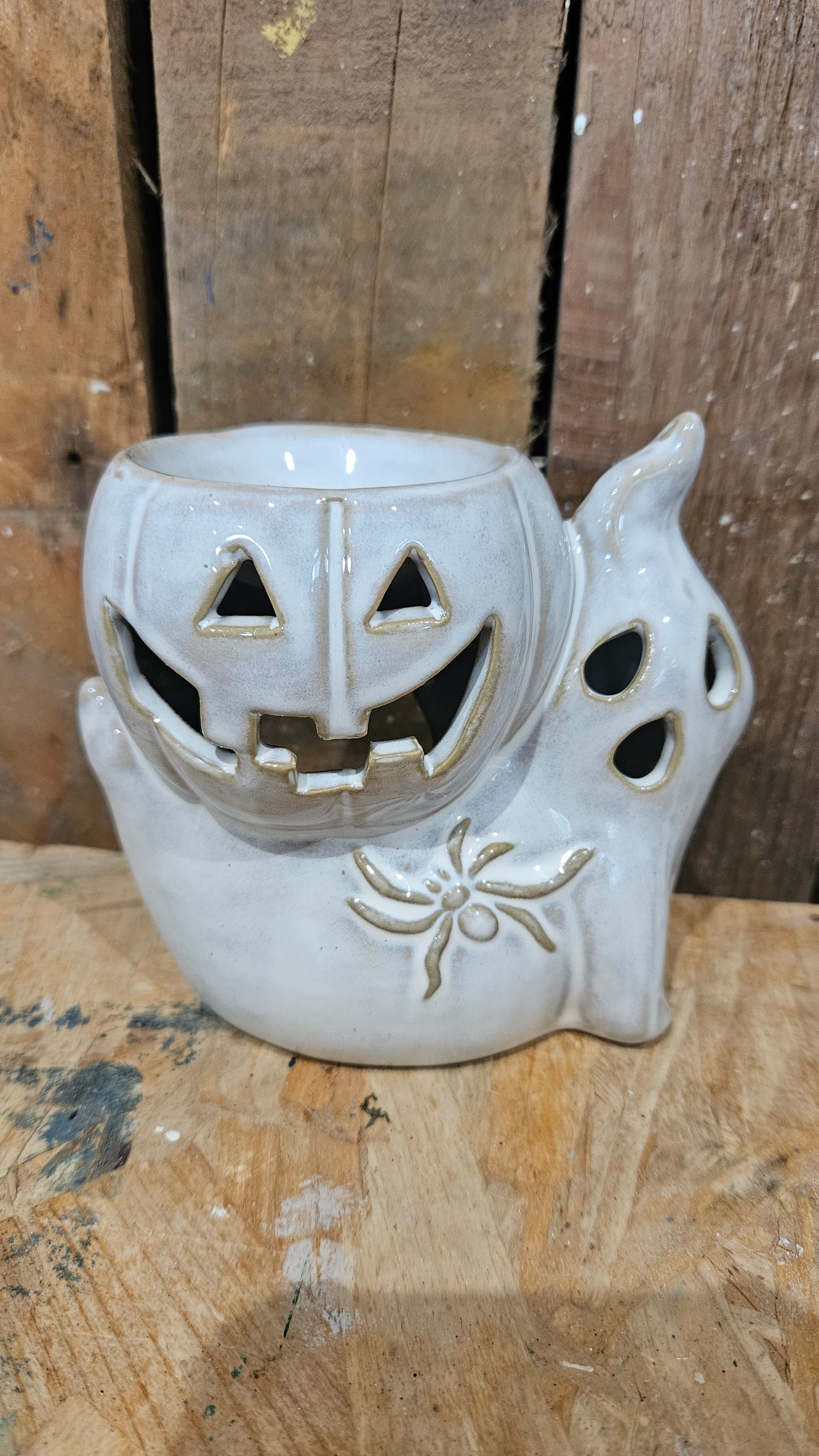 Pumpkin & Ghost Ceramic Wax Melter