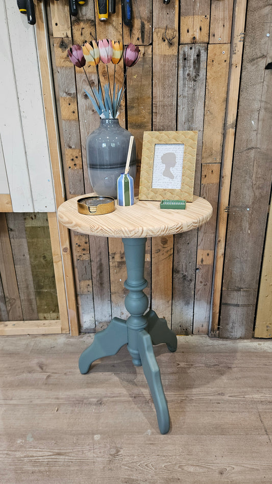 Steaming Green Side Table