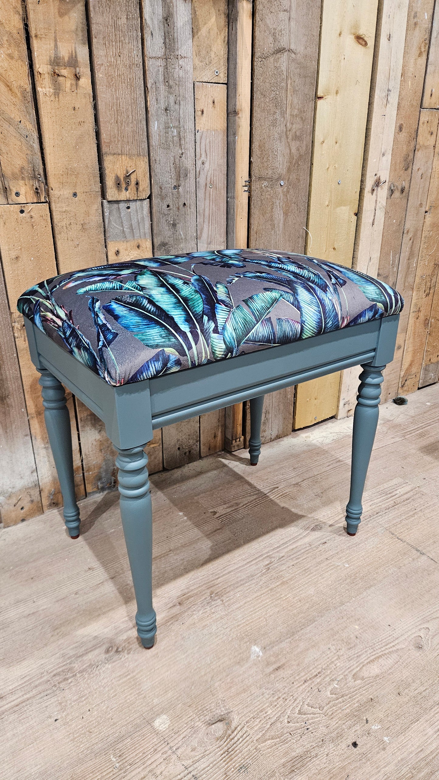 Botanical Upholstered Stool
