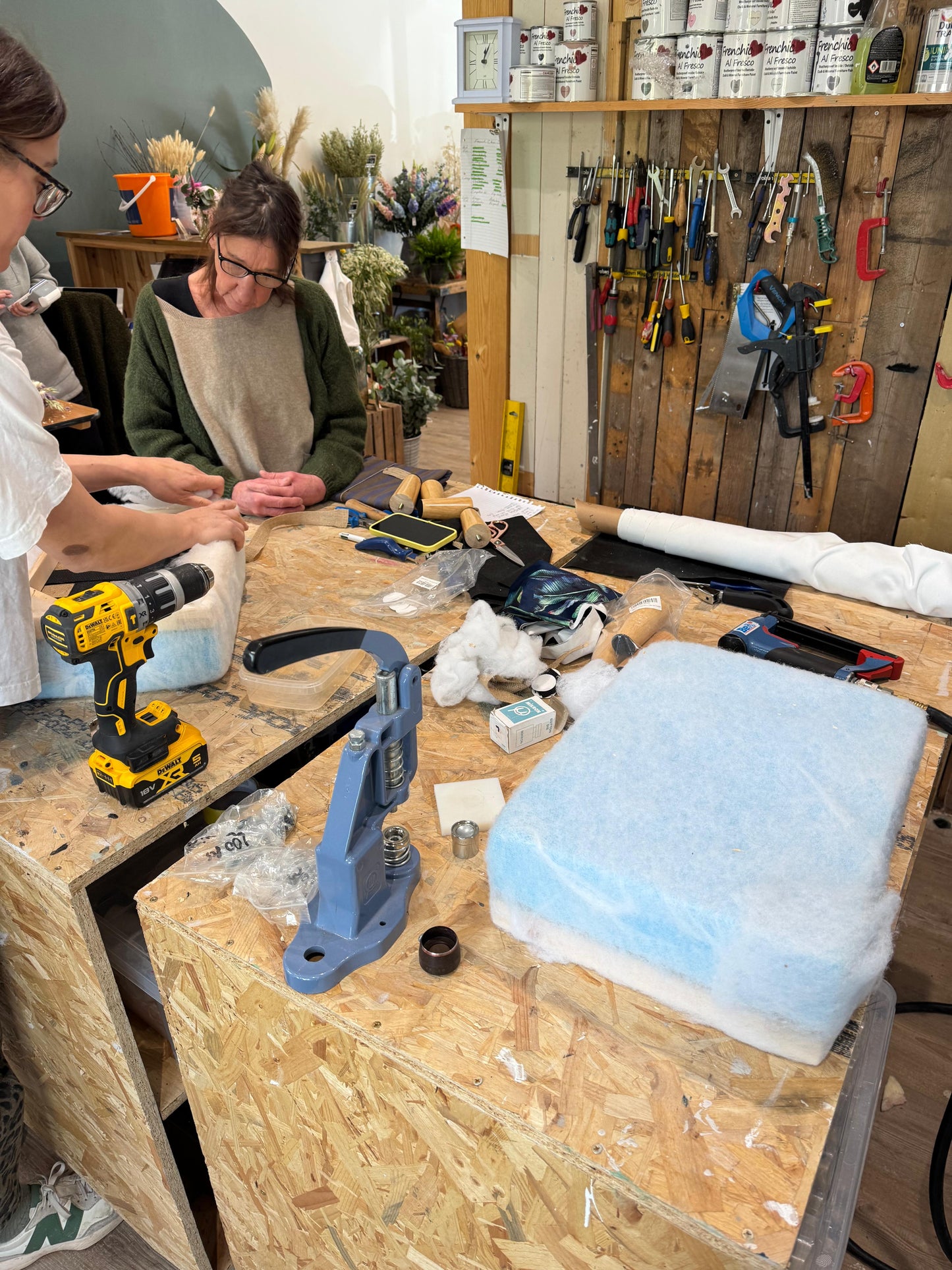 Make your own Footstool Upholstery Workshop 27th June