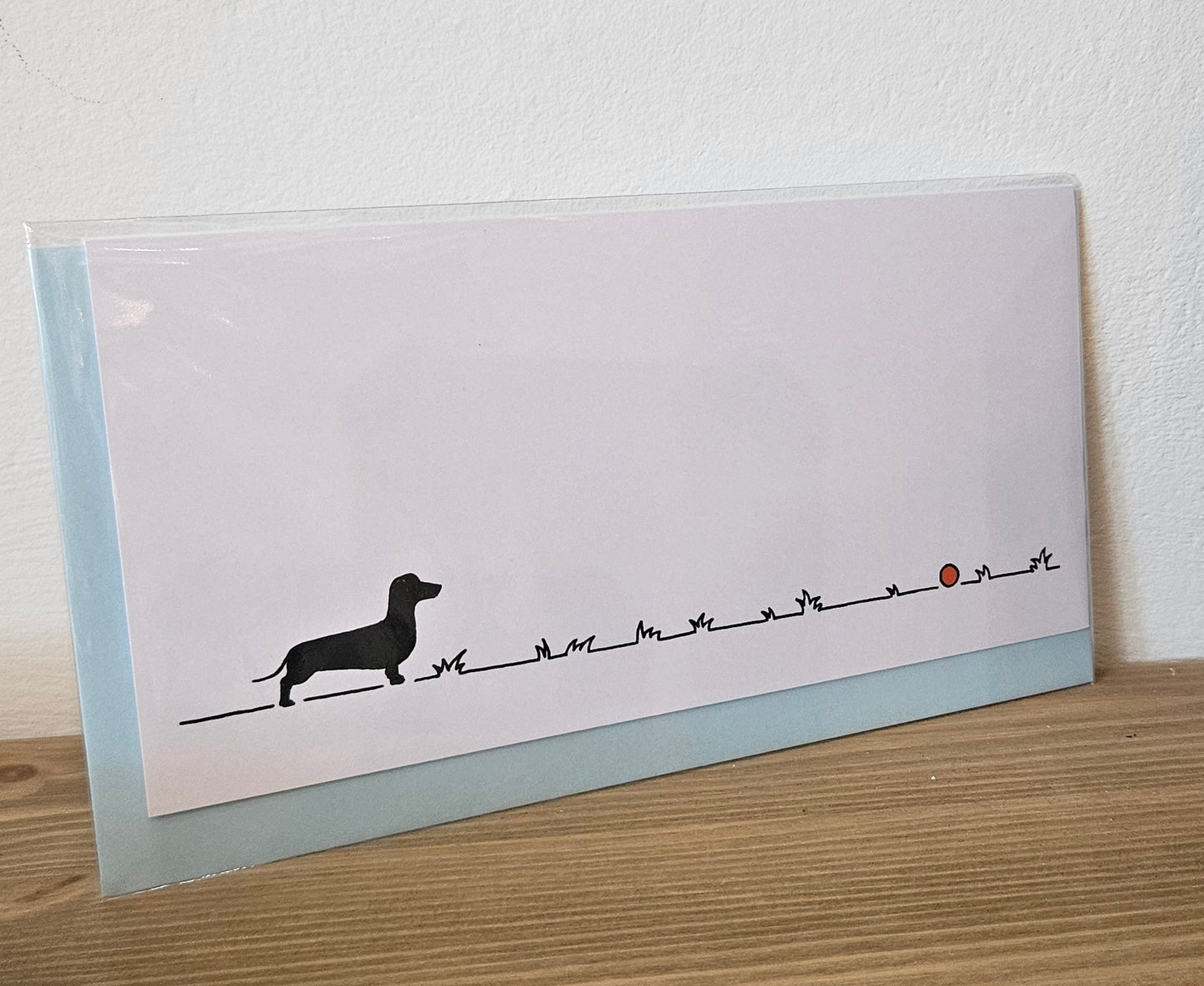 Dachshund 'Go Fetch...' greeting card