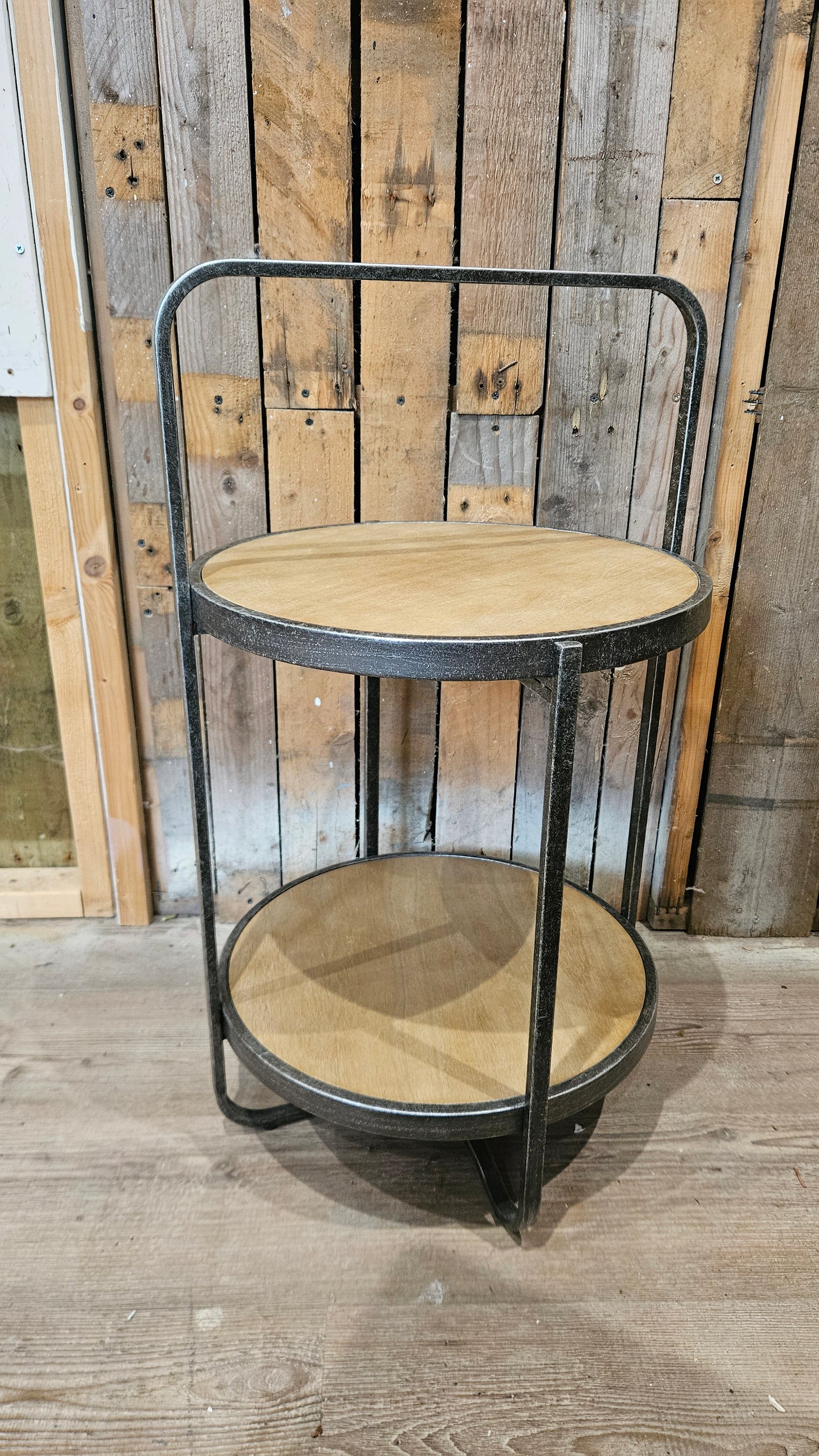 Rustic Two-Tier Drinks & Side Table