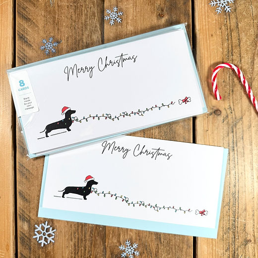 Dachshund Christmas Cards - Pack of 8