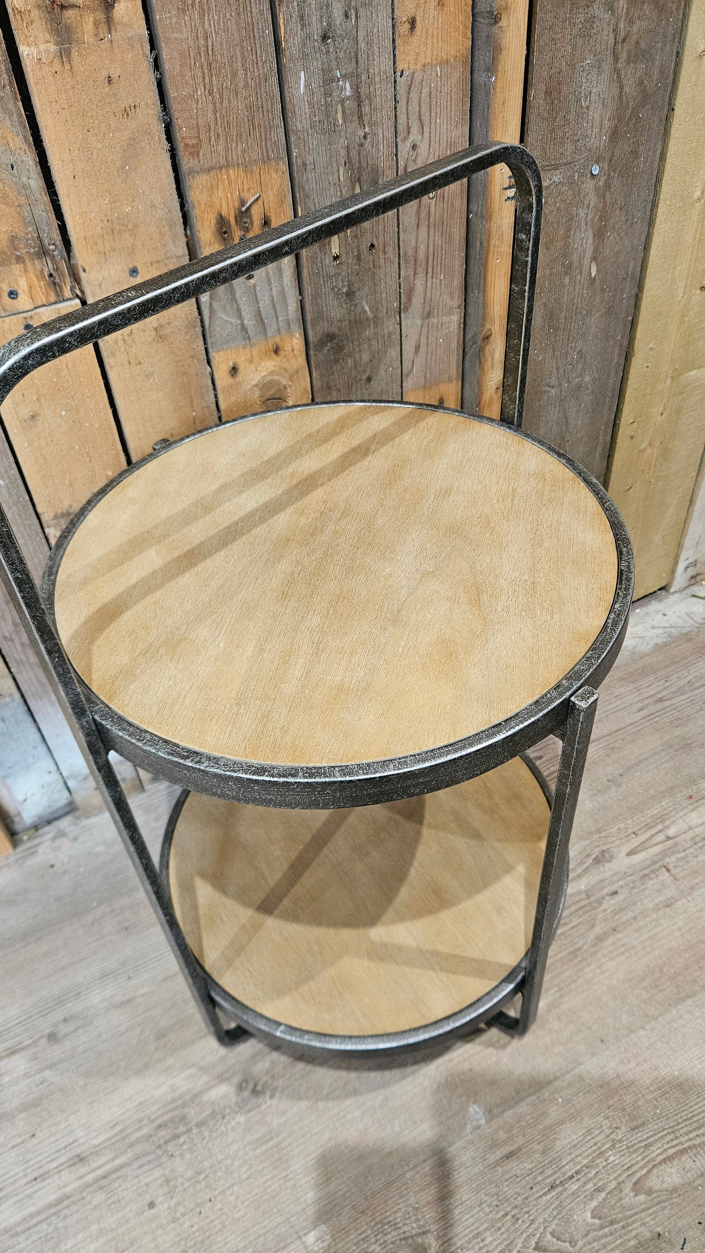 Rustic Two-Tier Drinks & Side Table