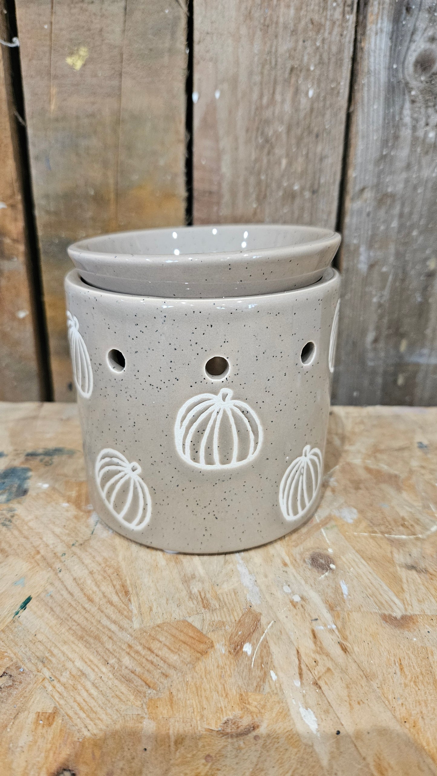 Neutral Pumpkin Ceramic Wax Melter