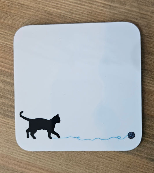 Cat 'Go fetch...' Coaster