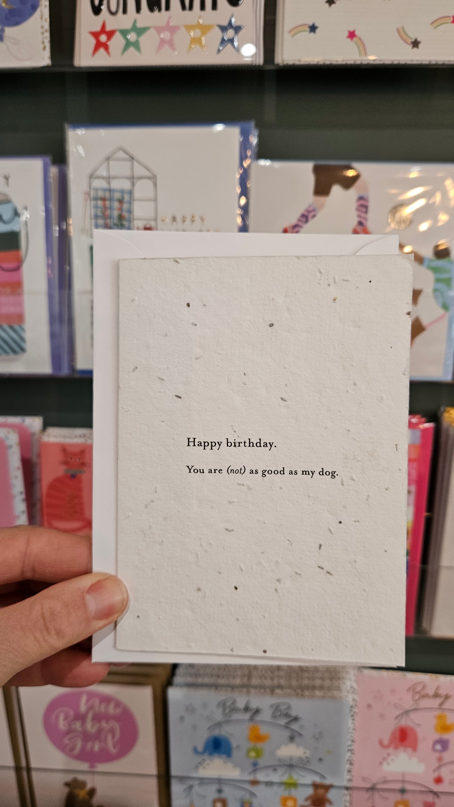 Happy Birthday dog - Plantable Seed Card