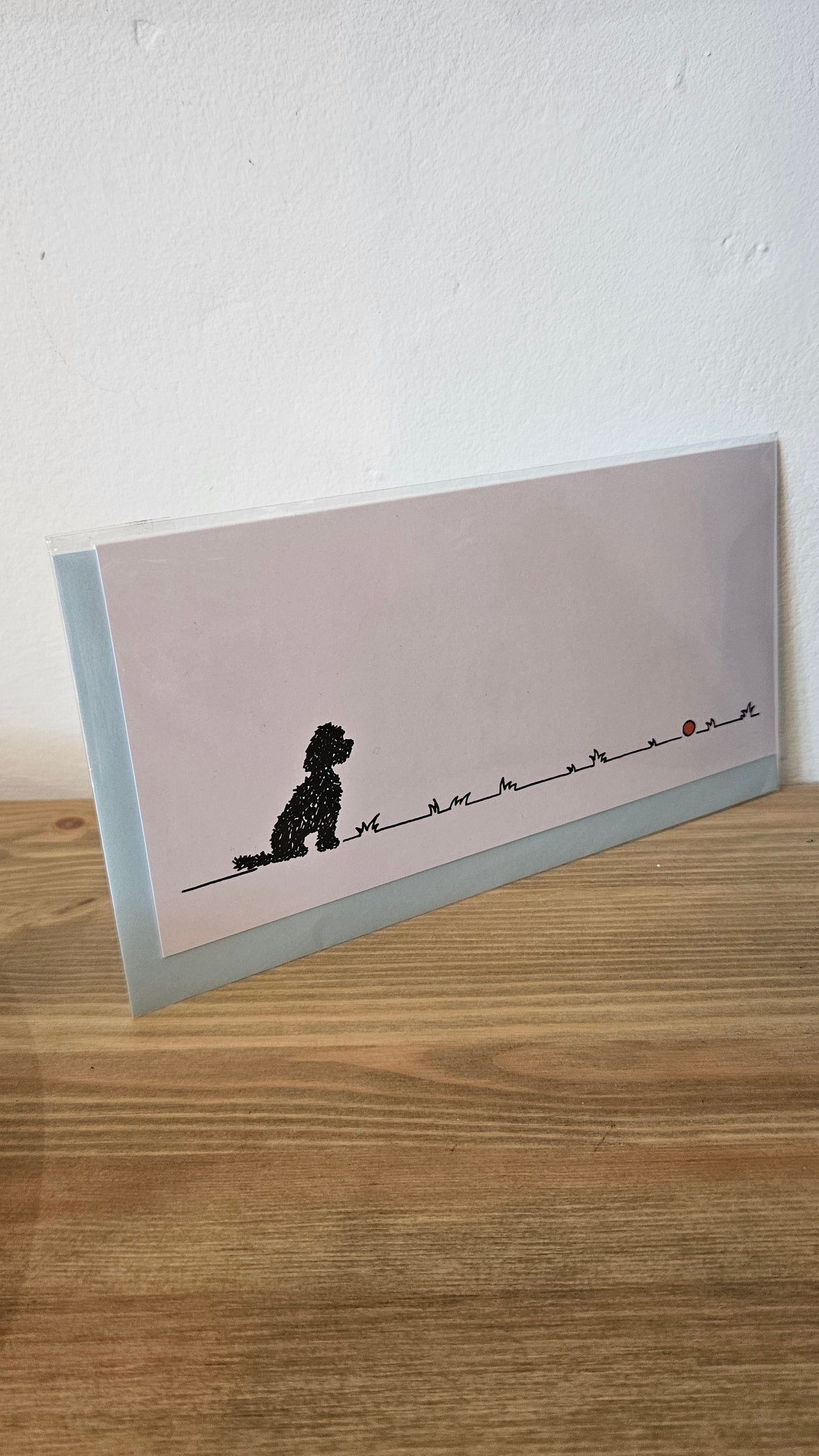 Cockapoo 'Go Fetch...' greeting card