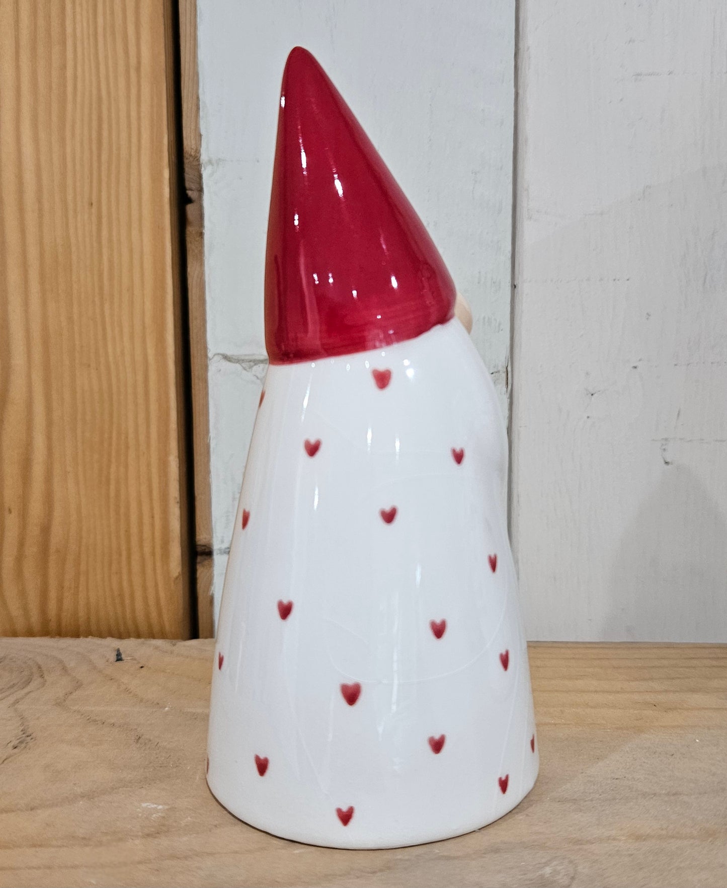 Ceramic Gonk with Heart Details