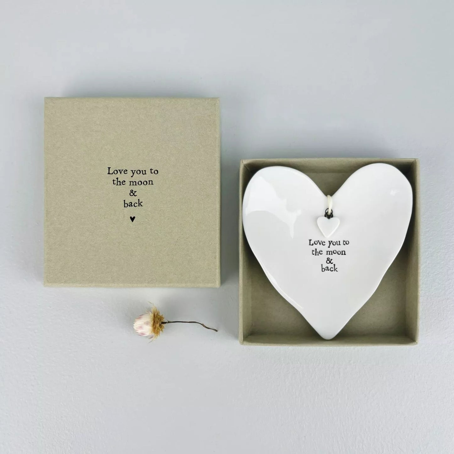 East of India Ring Dish - Love you to the moon and back