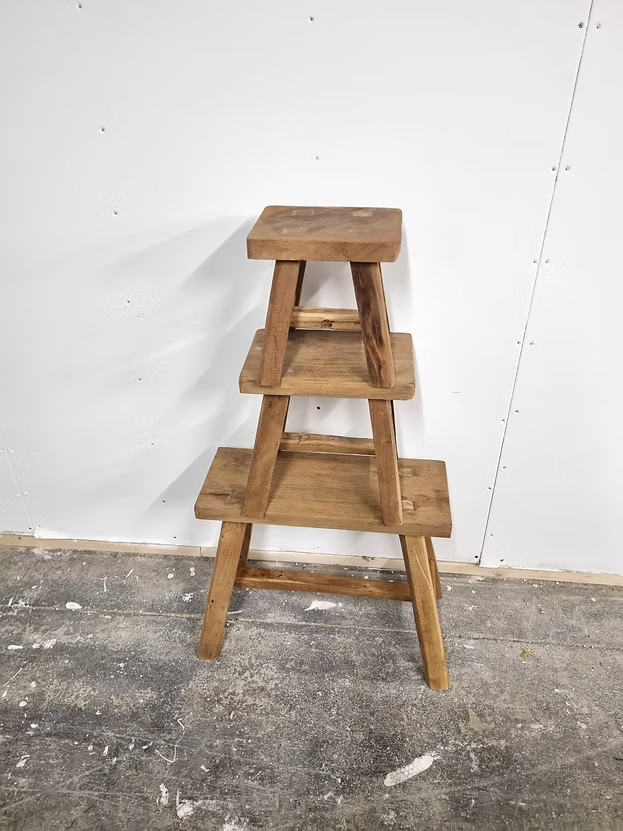 Reclaimed Teak Rectangular Stools